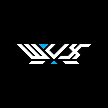 WUX letter logo design, WUX simple and modern logo. WUX luxurious alphabet design vector