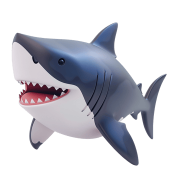 shark transparent 3D icon png