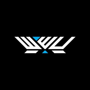 WWU letter logo design, WWU simple and modern logo. WWU luxurious alphabet design vector