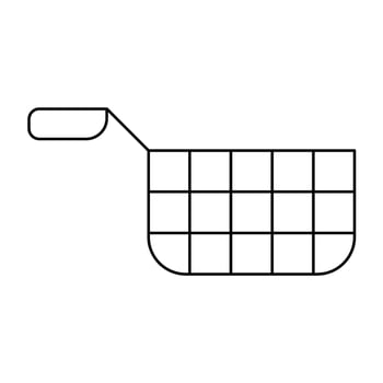Deep Fryer Line Icon Design vector