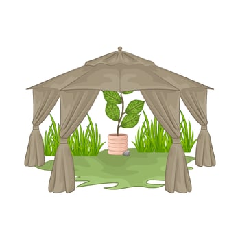 Illustration of canopy vector