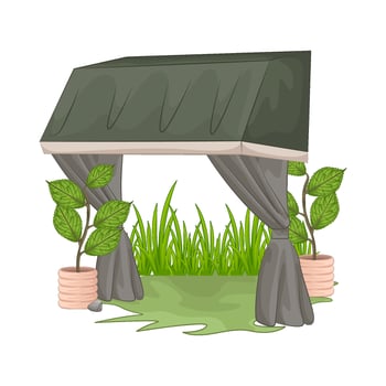 Illustration of canopy vector