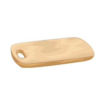 Illustration of cutting board vector