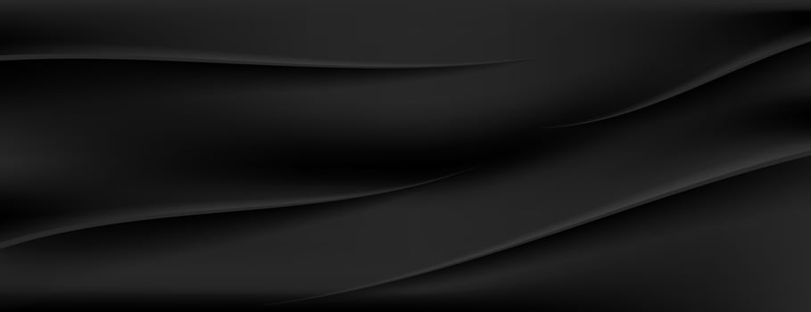 Abstract black fabric background with elegant lines texture vector