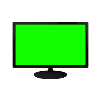 Computer monitor greenscreen png