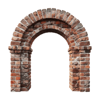 Brick Arch on Transparent Background png