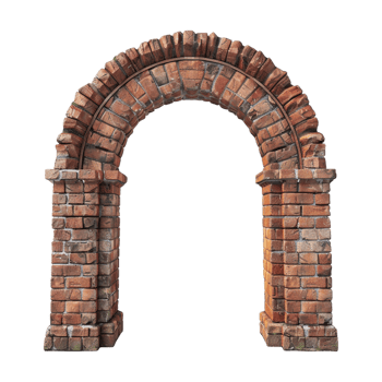 Brick Arch on Transparent Background png