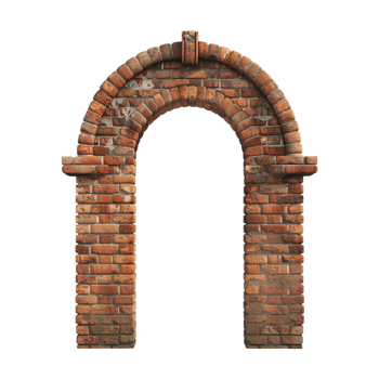 Brick Arch on Transparent Background png