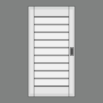 The Illustration of Door Building vector