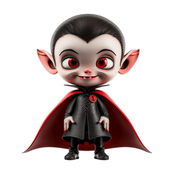Halloween Dracula vampire on Transparent Background png