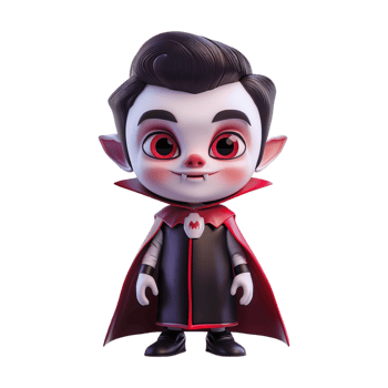 Halloween Dracula vampire on Transparent Background png