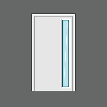 The Illustration of Door Building vector