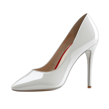 women white shoe isolated on transparent background png