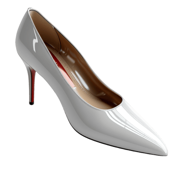 women white shoe isolated on transparent background png