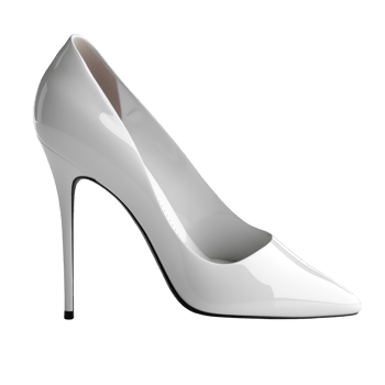 women white shoe isolated on transparent background png