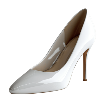 women white shoe isolated on transparent background png