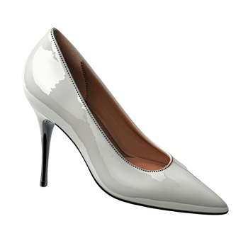 women white shoe isolated on transparent background png