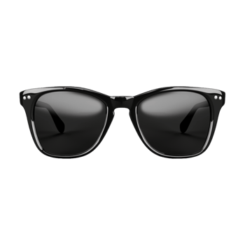 Black Glasses on Transparent Background png