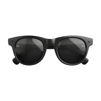 Black Glasses on Transparent Background png