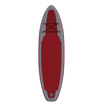 3d render sup stand up paddle board with transparent background png