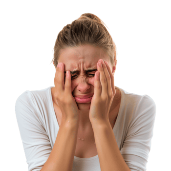 Crying Woman Isolated on Transparent Background png