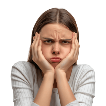 Angry Woman Isolated on Transparent Background png