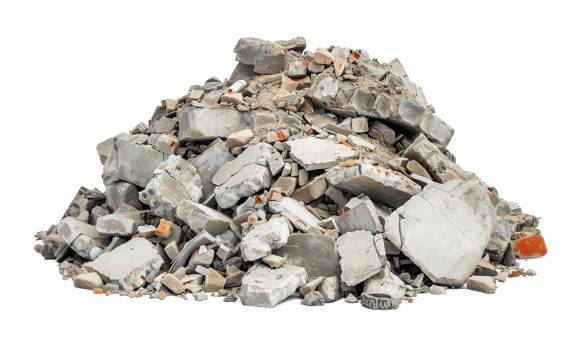 Rubble Debris Isolated on Transparent Background png