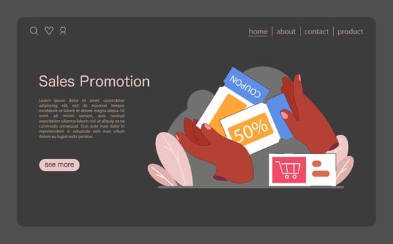 Sales Promotion concept. Flat illustration vector