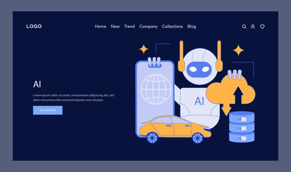 hyperconnectivity. Flat Illustration vector