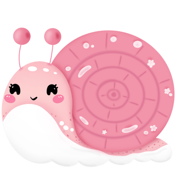 Cute cartoon snail png