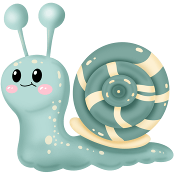 Cute cartoon snail png
