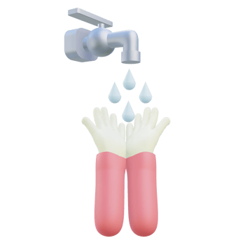 3 D illustration of water donation icon png