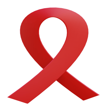 3 D illustration of cancer ribbon icon png