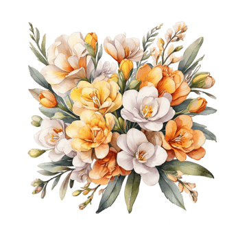 Watercolor Flower Bouquet png