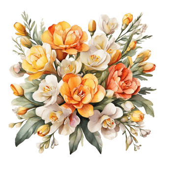 Watercolor Flower Bouquet png