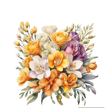 Watercolor Flower Bouquet png