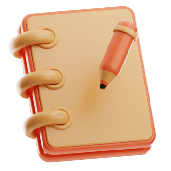 Book Writing education school illustration 3d png