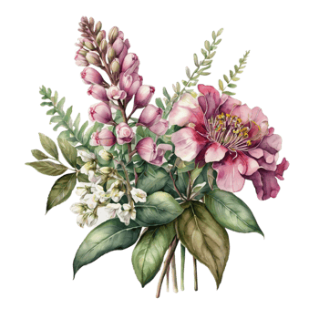 Watercolor Flower Bouquet png
