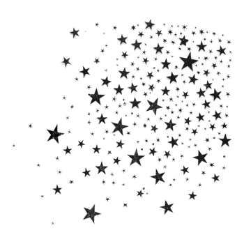 Stars in Air on Transparent Background png