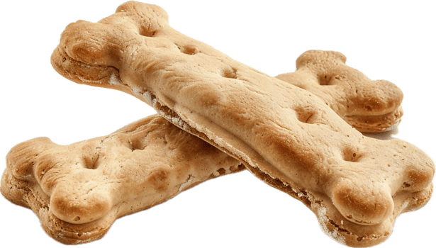 Bone-Shaped Dog Biscuit Treat. png