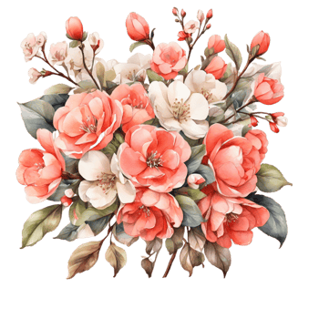 Watercolor Flower Bouquet png