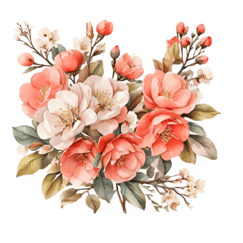 Watercolor Flower Bouquet png