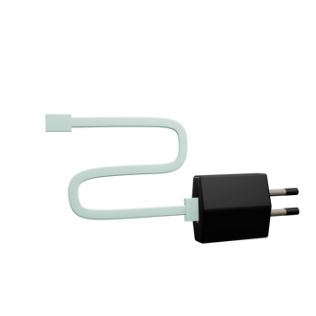 3 D illustration of charger icon png