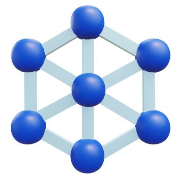 3 D illustration of nano technology icon png