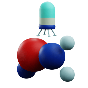 3 D illustration of nanobots icon png
