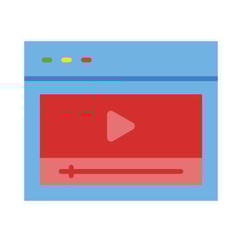 Player Flat Icon Design vector
