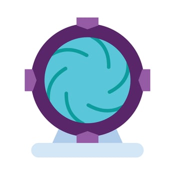 Portal Flat Flat Icon Design vector