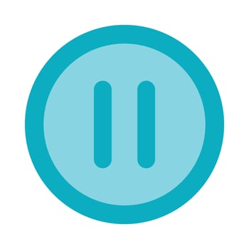 Pause Flat Icon Design vector