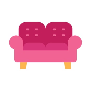 Sofa Flat Icon Design vector