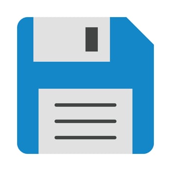 Floppy Disk Flat Icon Design vector